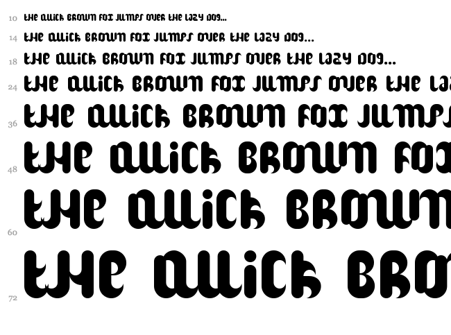 Hitch font waterfall