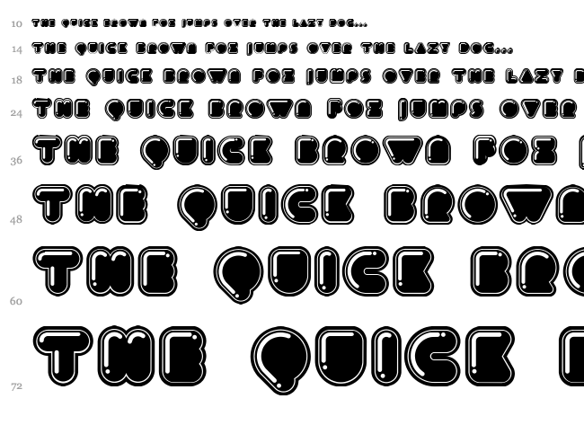 Icecreamer font waterfall