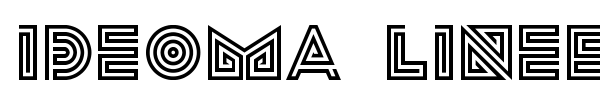 Ideoma Liner font preview
