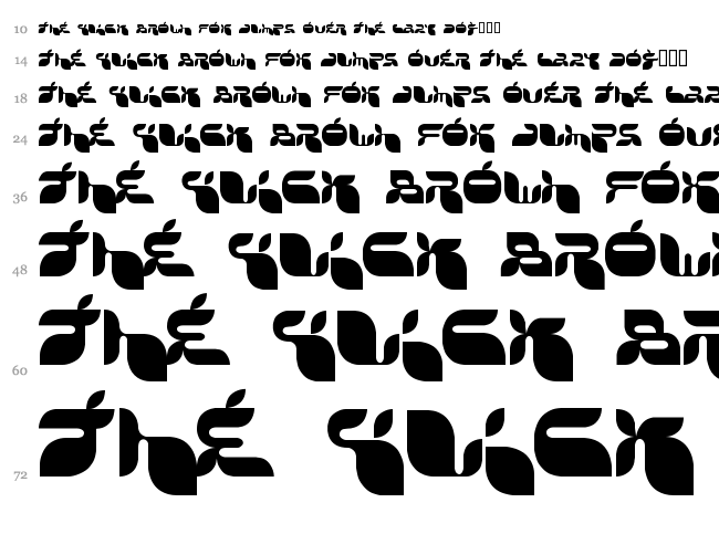 Jack Frost font waterfall