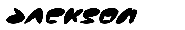 Jackson font preview