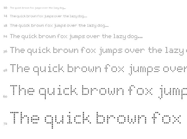 JD Stars font waterfall