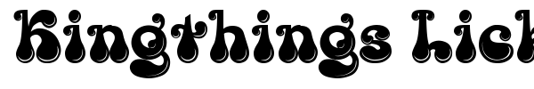 Kingthings Lickorishe font