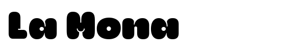La Mona font preview