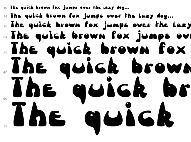 font waterfall