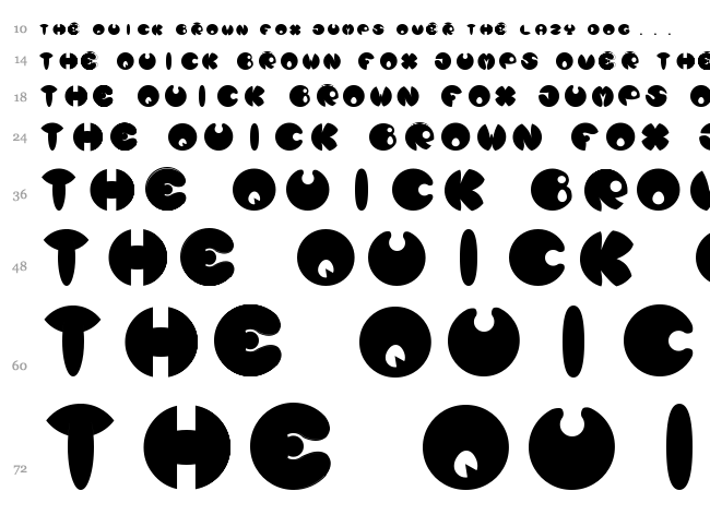 Luna Nueva font waterfall