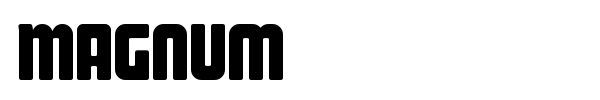 Magnum font