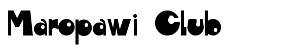 Maropawi Club font