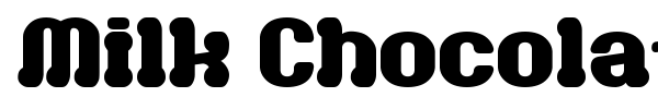 Milk Chocolate G font