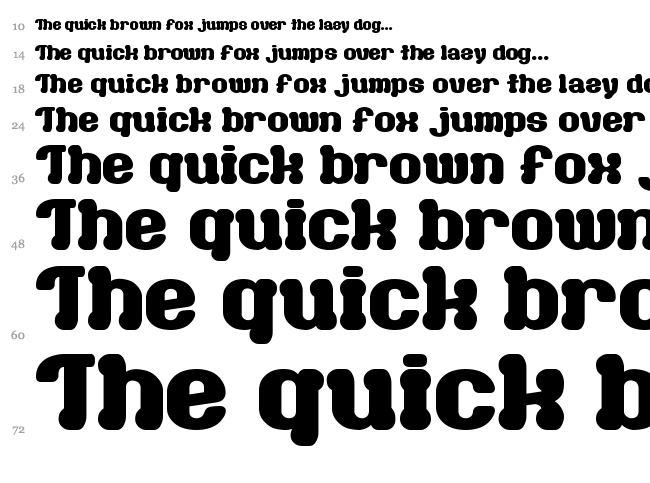 Milk Chocolate G font waterfall