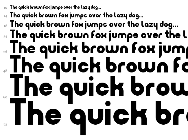 Minimoon font waterfall
