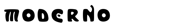 Moderno font
