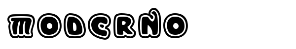 Moderno font preview