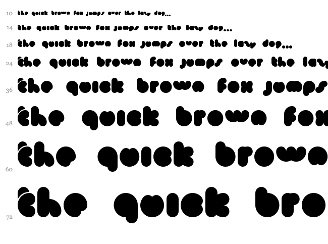 Monkey Love font waterfall