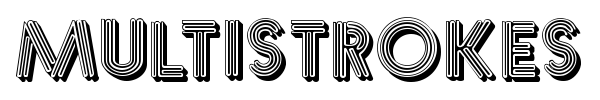 Multistrokes font