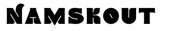 Namskout font preview