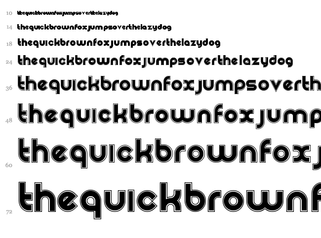 Neon font waterfall