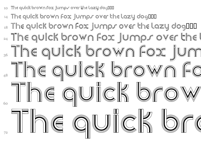 Newsense font waterfall
