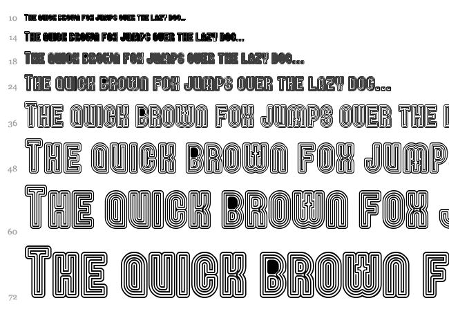 Nomitais font waterfall
