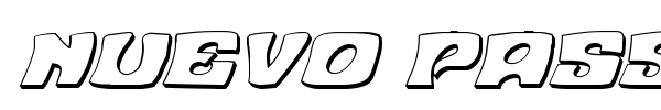 Nuevo Passion font preview