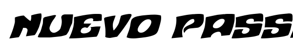 Nuevo Passion font preview