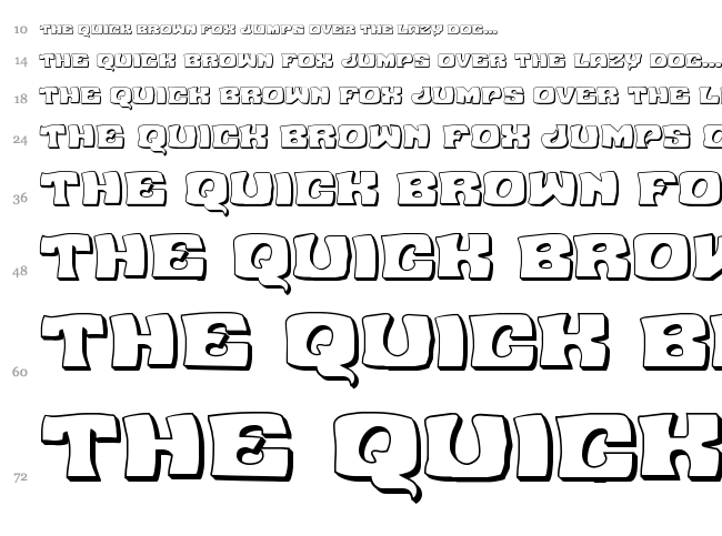 Nuevo Passion font waterfall