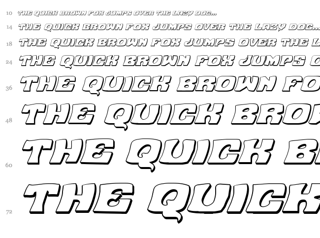 Nuevo Passion font waterfall