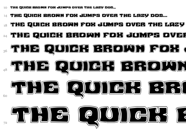 Nuevo Passion font waterfall