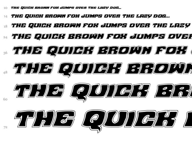 Nuevo Passion font waterfall