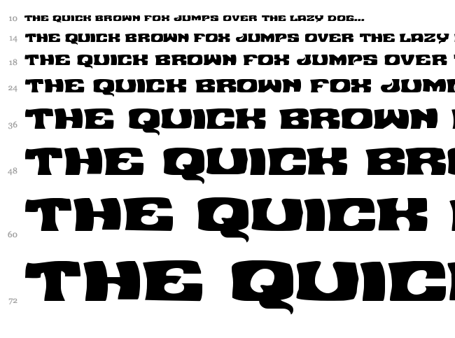 Nuevo Passion font waterfall