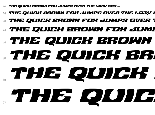 Nuevo Passion font waterfall
