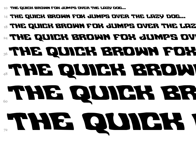 Nuevo Passion font waterfall