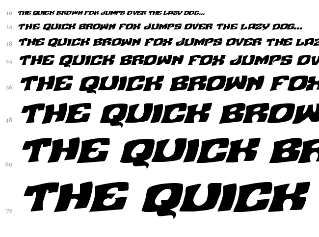 Nuevo Passion font waterfall