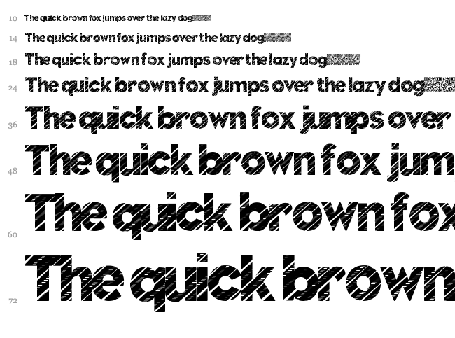 Nuevo Disco font waterfall