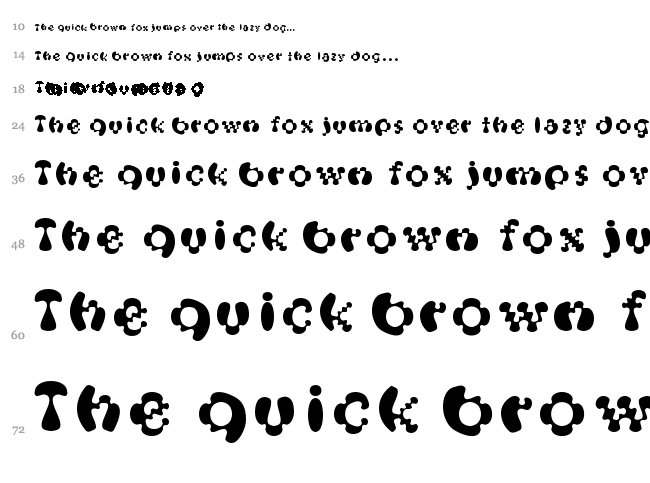 Oak Magic Mushroom font waterfall