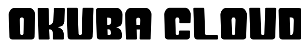 Okuba Cloud G font