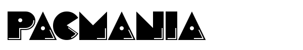Pacmania font