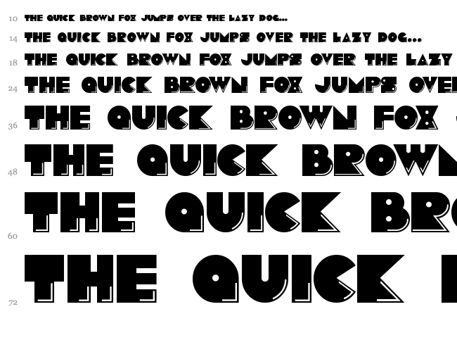 Pacmania font waterfall