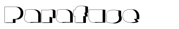 Parafuse font