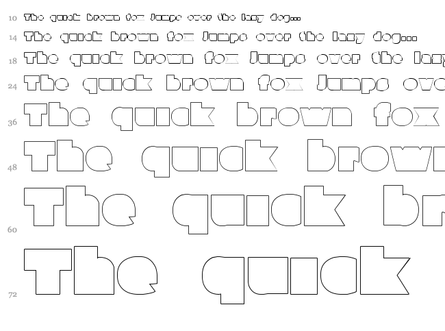 Parafuse font waterfall