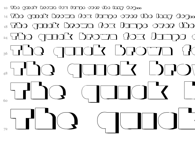 Parafuse font waterfall