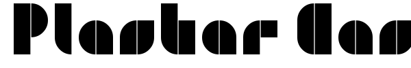 Plaster Caster font