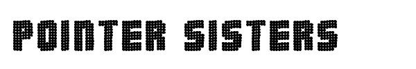 Pointer Sisters font preview