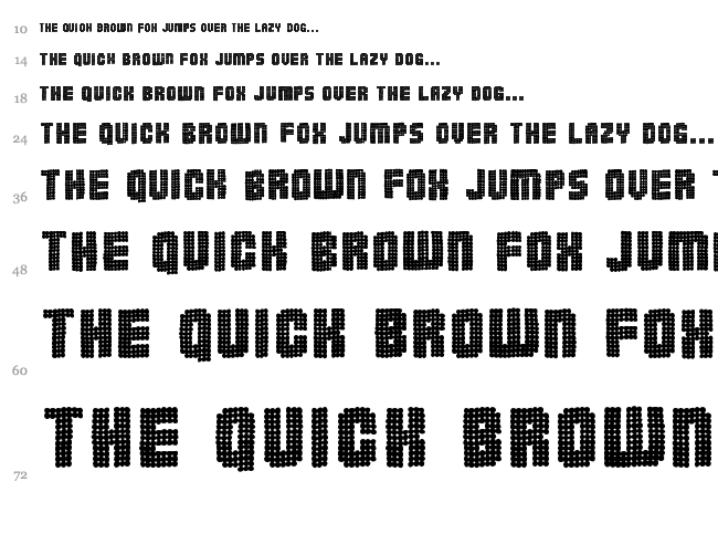 Pointer Sisters font waterfall