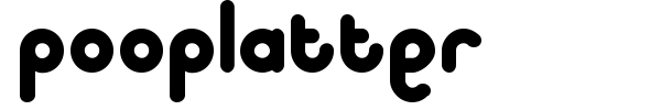 Pooplatter font