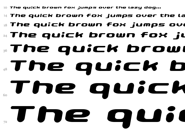Pop Magic font waterfall