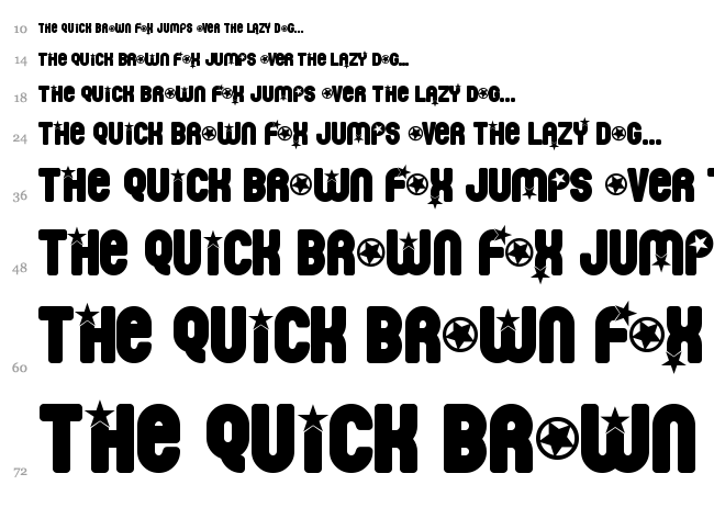 Pornstar font waterfall