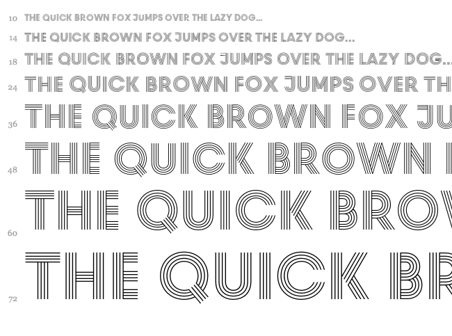 Prism font waterfall