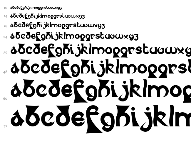 Psychotic Elephant font waterfall