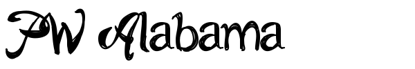 PW Alabama font